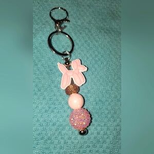 🩷 PINK BALLON DOG - BAG CLIP